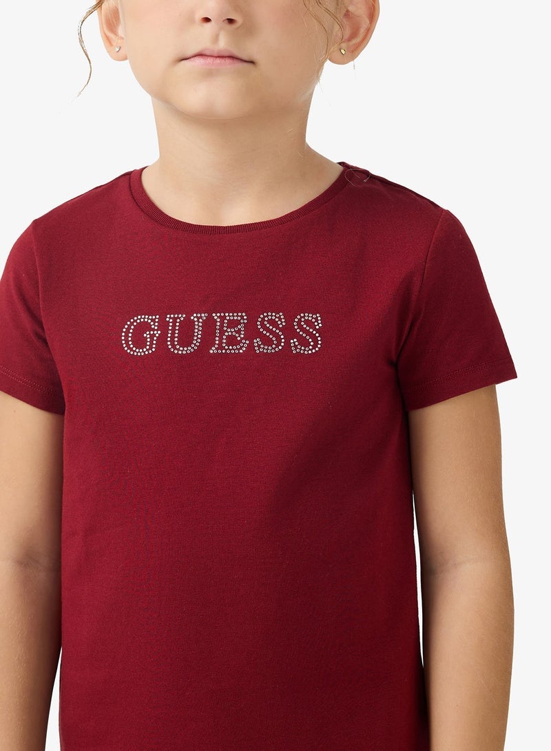 GUESS Kids Essential Crew neck T-Shirt - Image 3